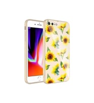 Apple iPhone 8 Plus Uyumlu Kılıf Kamera Korumalı Desenli Sert Silikon Zore Epoksi Kapak