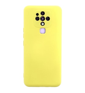 Durukar® Tecno Camon 16 Kılıf Nano içi Kadife Silikon - Sarı