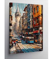 Kanvas Tablo İstanbul Galata Kulesi