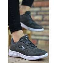 X-step Günlük Rahat Grı Beyaz Erkek Spor Ayakkabı Buyuk Numara 45-46-47
