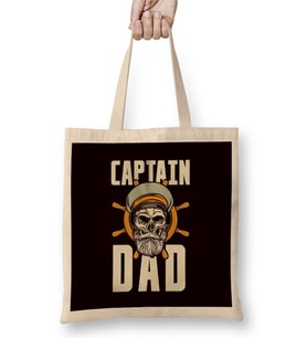 Captain Dad Daddy Sailor Seaman Papa Father Poppa Husband Bez Çanta Uzun Saplı