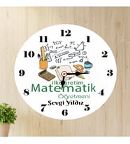 İlköğretim Matematik Öğretmeni Duvar Saati