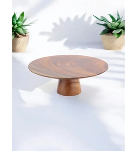 MİEN- AKASYA KEK & SUNUM STANDI (33CM) (Ahşap)