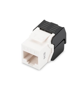 Digitus CAT6 Keystone Jack Zırhsız (Siyah Beyaz)