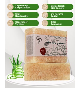 Pure and Shine EL YAPIMI DOĞAL SÜNGERLİ   ALOEVERA SABUNU