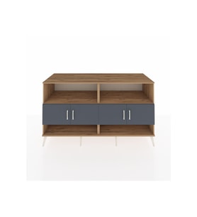 Kronos Konsol 4 Raflı 4 Kapaklı 176x59x99 Çam-Antrasit/Çam