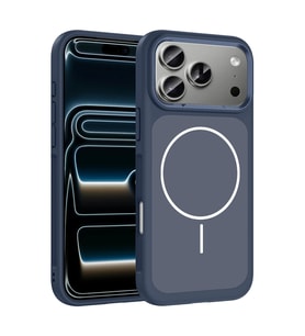 Apple iPhone 17 Pro Kılıf M-Safe Şarj Özellikli Metal Kamera Çerçeveli Zore Sanremo Silikon Kapak