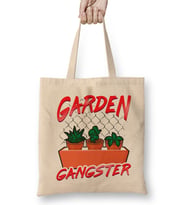 Cute & Funny Garden Gangster Planting Pun Bez Çanta Uzun Saplı