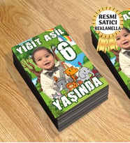 Kişiye Özel Resimli Magnet Safari2 Temalı 8x6 Cm 10 Adet (Yeşil)