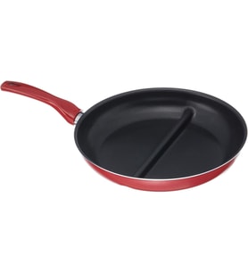 Redio 30 Cm Cingöz Çift Bölmeli Tava, Kırmızı
