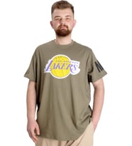 Mode XL Büyük Beden Erkek Baskılı T-shirt 23156 Haki