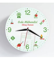 Gıda Mühendisine Hediye Kişiye Özel Duvar Saati