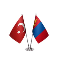 Moğolistan İkili Masa Bayrağı