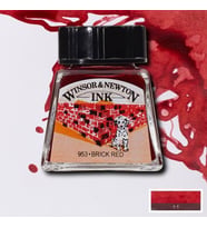 Winsor & Newton Drawing Ink Çizim Mürekkebi 040 Brick Red 