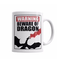 Cuidado Dragao Feroz Kupa Bardak Porselen