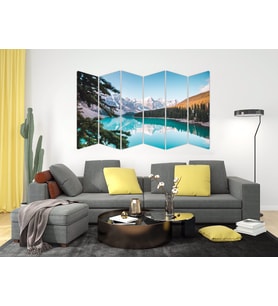 GÖL DAĞ AĞAÇLIK MANZARASI MDF TABLO-3192 MODEL-B