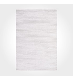 Makine Kaymaz Yıkanabilir Beyaz Modern Triko Salon Halısı Mutfak Halısı Koridor Halısı Yolluk 7639AK
