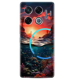 Infinix GT 20 Pro Kılıf Boutique Baskılı Resimli Okyanus Pcode -067
