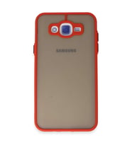 Samsung Galaxy J7 Kılıf Montreal Silikon Kapak - Kırmızı