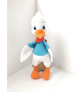 Yaramaz Kaz Amigurumi Organik Oyuncak