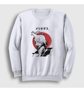 Presmono Unisex Beyaz Meliodas Anime The Seven Deadly Sins Sweatshirt 318000tt