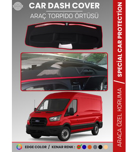 FORD TRANSİT V363 (2019-2023) MAKYAJLI Torpido Örtüsü Torpido Koruma Tam Uyum Kaymaz Kolay Montaj