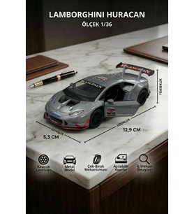 Lamborghini Huracan 1/36 Ölçek Metal Çek Bırak Model Araba