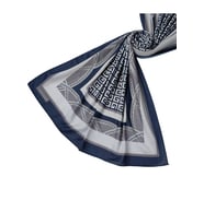 Ecenur Soft Pamuk Retro Şal (Lacivert)