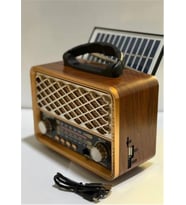 Everton Rt-735 Solar Enerjili Nostajık Radyo Bluetooth usb-fm-radyo
