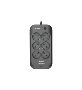 ROSE 3m Kablolu Rose Model 6 Prizli Akım Korumalı Priz 16A 6003 (Siyah)