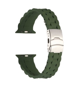 Lexroo Watch Ultra 49mm Kordon KRD-72 Silikon Strap Kayış - Koyu Yeşil