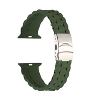 Lexroo Watch Ultra 49mm Kordon KRD-72 Silikon Strap Kayış - Koyu Yeşil