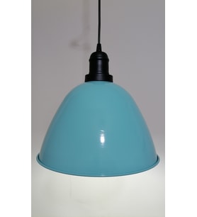 RİOLİGHT RETRO TURKUAZ İÇİ BEYAZ TEKLİ SARKIT ÇAP: 28CM (Siyah)