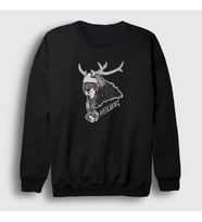 Presmono Unisex Siyah Maria Franz V2 Heilung Sweatshirt 407117tt