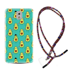 Samsung Note 3 4 5 8 9 20 Ultra 10 Lite Kılıf Boyun Asklı Rasta Silikon Oynayan Avokadolar 1770
