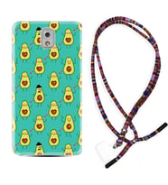 Samsung Note 3 4 5 8 9 20 Ultra 10 Lite Kılıf Boyun Asklı Rasta Silikon Oynayan Avokadolar 1770