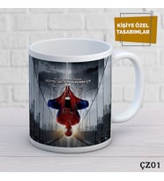 Spider Man Film Karakterli Kişiye Özel Kupa  Bardak