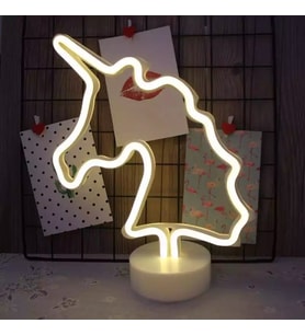 Unicorn Tasarımlı Neon Led Masa Ve Gece Lambası