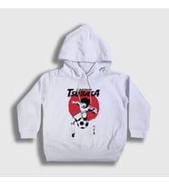 Presmono Unisex Çocuk Beyaz Flag Futbol Anime Kaptan Captain Tsubasa Kapüşonlu Sweatshirt 320648tt
