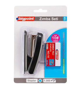 Bigpoint Zımba Makinesi Seti No:10 Siyah