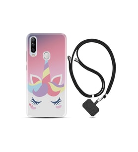General Mobile Gm20 Pro Kılıf Silikon Desen Boyun Askılı Sweety Unicorn 1737