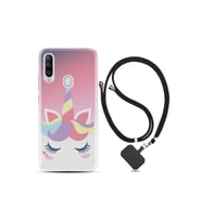 General Mobile Gm20 Pro Kılıf Silikon Desen Boyun Askılı Sweety Unicorn 1737