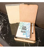 Canım Annem Ahşap Kutulu Defter Kalem Set 002