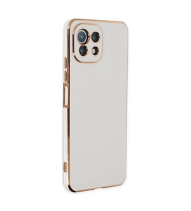 Xiaomi Mi 11 Lite Kılıf Volet Silikon - Beyaz