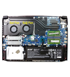 Acer Aspire AN515-54 ile Uyumlu Notebook Fan - Ver.1 - Sağ