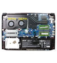 Acer Aspire AN515-54 ile Uyumlu Notebook Fan - Ver.1 - Sağ