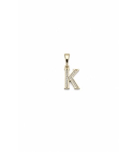Zirkon Taşlı Gold Renk K Harfi Xuping Kolye Ucu