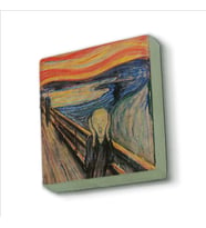 Çığlık (Edvard Munch, 1893) Baskılı Doğaltaş  Magnet(KRG-168)