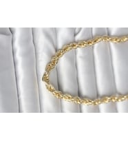 CM 14K Gold Renk Kalın Burgu Zincirli Model 60 cm Kadın Kolye