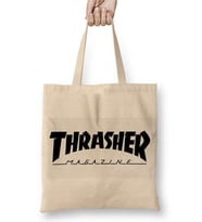 Thrasher Skateboard Magazin Bez Çanta Uzun Saplı